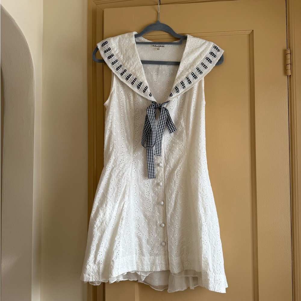 For Love & Lemons Rosie Ribbon Mini Dress